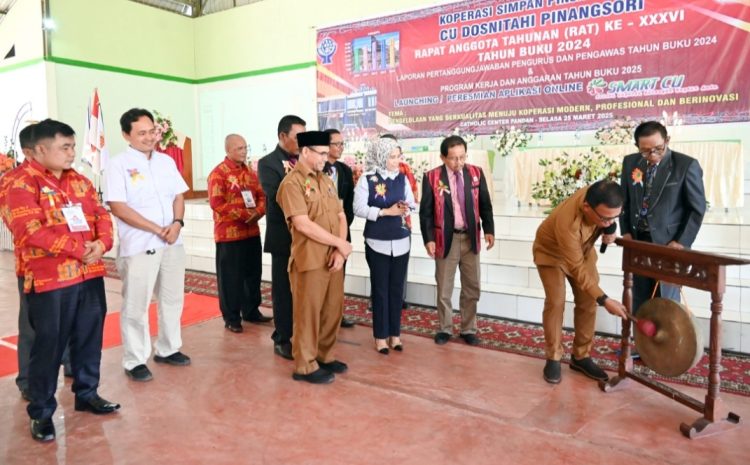 Bupati Tapanuli Tengah Buka RAT Koperasi CU Dosnitahi Pinangsori Tahun Buku 2024