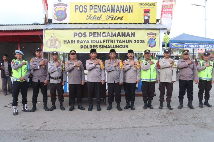 Kapolres Simalungun Pastikan Kesiapan Pos Pengamanan 6 Saribudolok Jelang Mudik Lebaran 2025