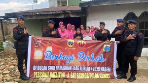 Sentuhan Kasih Brimob Polda Sumut, Aksi Berbagi yang Menyatukan Hati dan Masyarakat