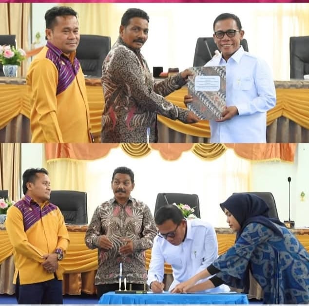 Bupati Tapanuli Tengah Sampaikan LKPJ Tahun 2024, Puji Kinerja Sugeng Riyanta