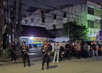 Jelang Idul Fitri, Brimob Polda Sumut dan Polrestabes Medan Gelar Patroli Kamtibmas Antisipasi Tawuran dan Begal