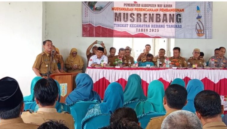 Pemkab Way Kanan Gelar Musrenbang Tingkat Kecamatan Rebang Tangkas
