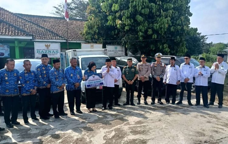 Baznas Kabupaten Way Kanan Peduli, Bagikan 2.350 Paket Sembako