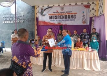 Bupati Way Kanan Hadiri Musrenbang Kecamatan Negeri Agung
