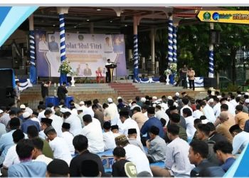 Wali Kota Sibolga dan Ribuan Umat Muslim Rayakan Idul Fitri 1446 H dengan Khidmat