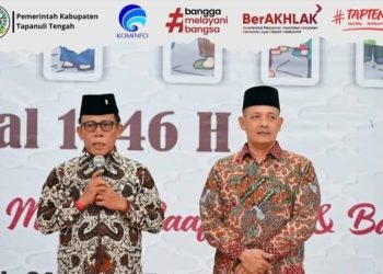 Pemkab Tapteng Gelar Open House, Bupati Tapteng Ajak Masyarakat Tingkatkan Persaudaraan, Rawat Keberagaman dan Saling Memaafkan