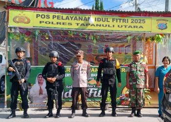 Brimob Polda Sumut Perkuat Pengamanan Idul Fitri 2025 di Taput, Humbahas dan Toba