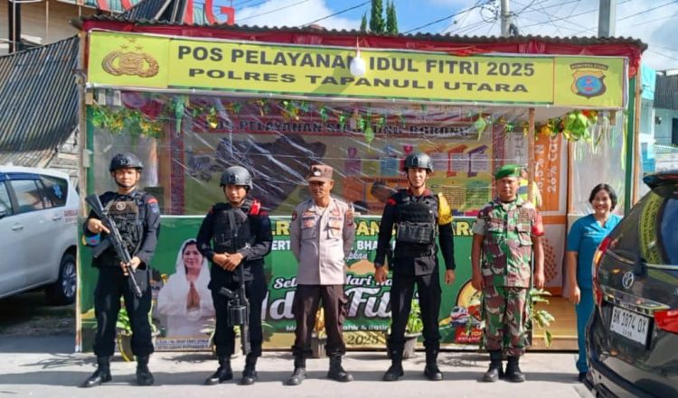 Brimob Polda Sumut Perkuat Pengamanan Idul Fitri 2025 di Taput, Humbahas dan Toba