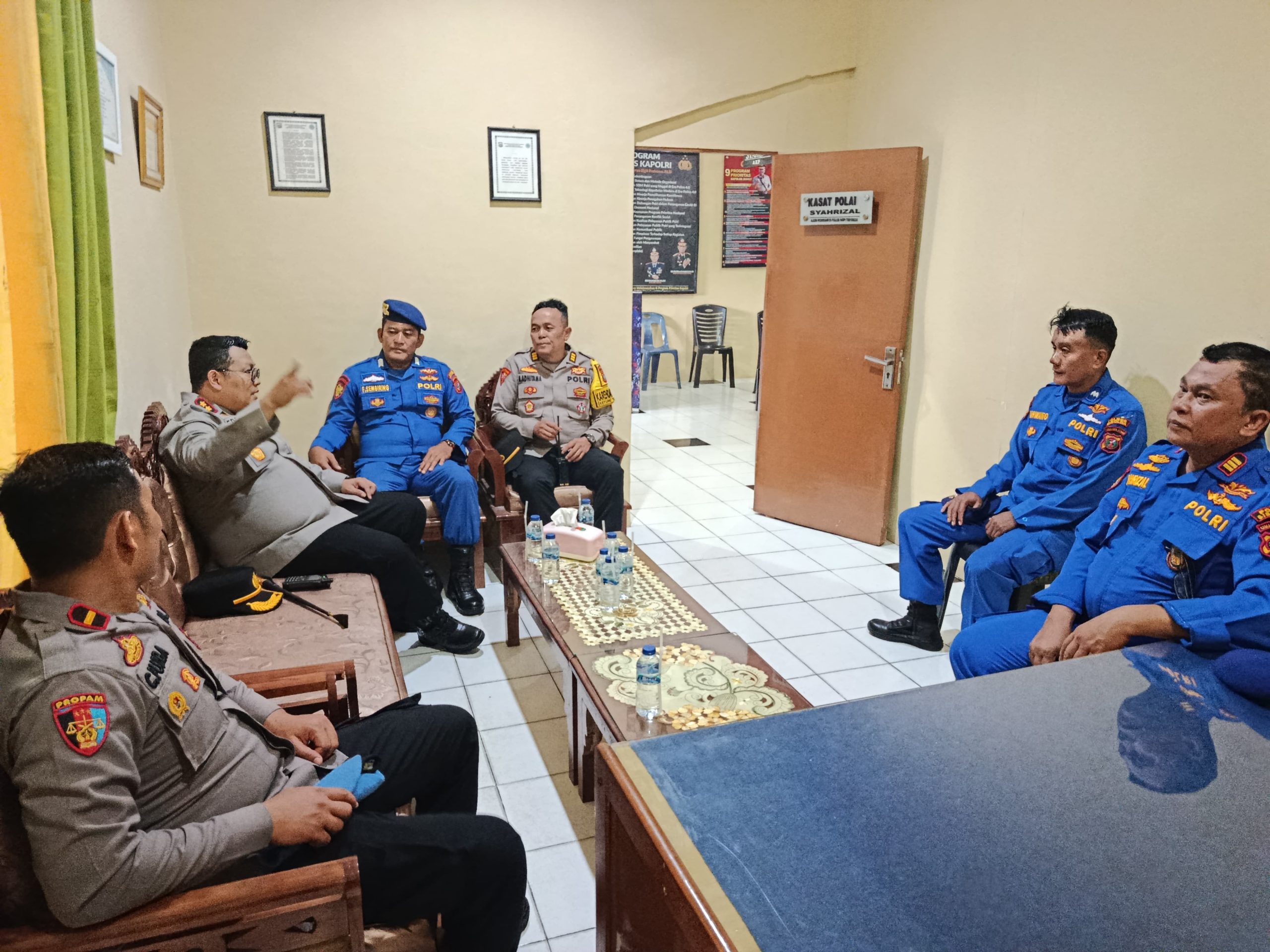 Pastikan Polairud Polres Sibolga Siap Melaksanakan Tugas, Kapolres Sibolga Cek Langsung Markas Sat Polairud