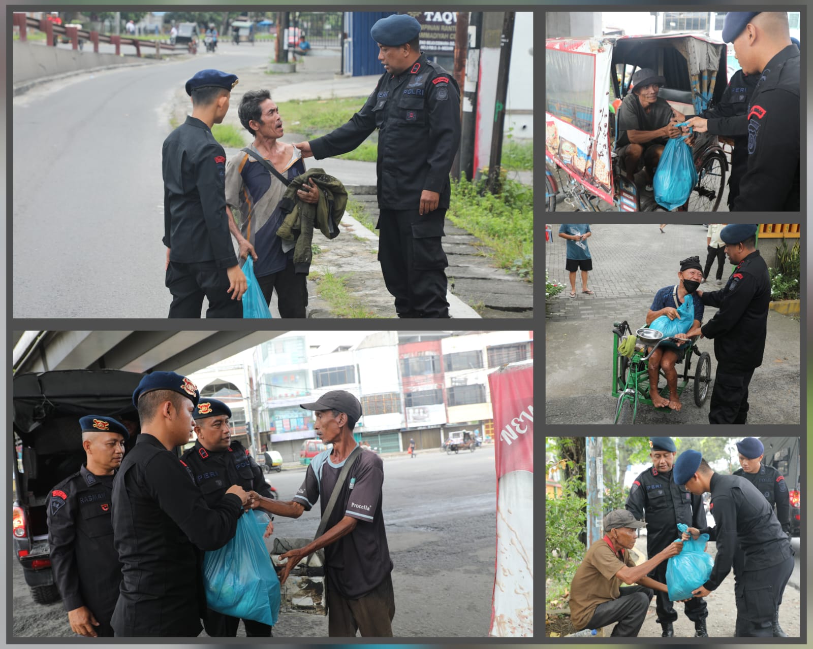 Personil Satuan Brimob Polda Sumut Laksanakan Bakti Sosial Dalam Rangka Jumat Berkah Personil Satuan Brimob Polda Sumut Laksanakan Bakti Sosial Dalam Rangka Jumat Berkah