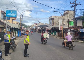 Lancarkan Arus Balik Di Kota Sibolga, Personil Polres Sibolga Laksanakan Patroli Dan Gatur