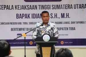 Bupati Effendi Sintong Napitupulu Sambut Kedatangan Kajati Sumut Di Kabupaten Toba