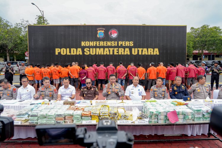 Polda Sumut Ungkap 517 Kasus Narkoba, Selamatkan Lebih dari 1 Juta Jiwa