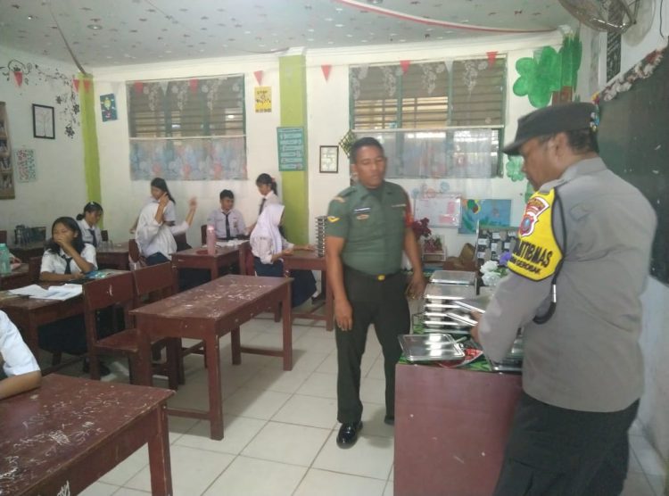 Personil Polres Sibolga Pantau Program Makanan Bergizi Gratis 
