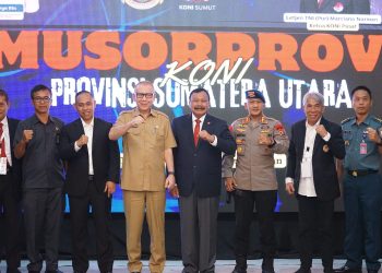 Dansat Brimob Polda Sumut Hadiri Musorprov KONI Sumut 2025, Wakili Kapolda Sumut Dukung Penuh Kemajuan Olahraga Daerah