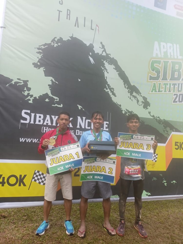 Pratu Ongki Berhasil Raih Juara 1 Pada Lari 40 K Sibayak Altitude Run 2025