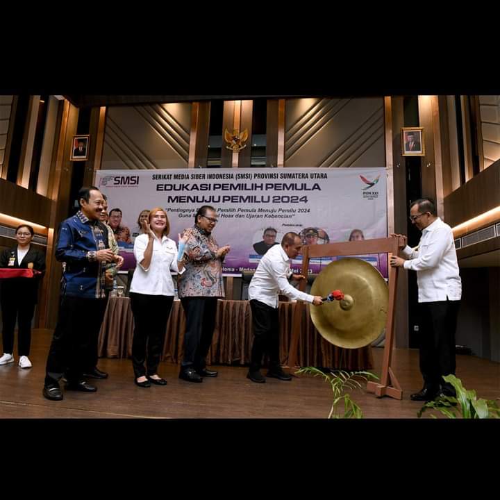 Gubsu Edy Rahmayadi Pukul Gong Pembukaan Edukasi Pemilih Pemula