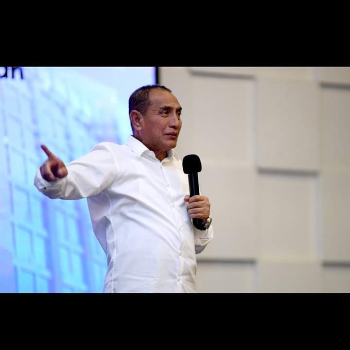 Gubernur Sumut Edy Rahmayadi saat memberi bimbingan