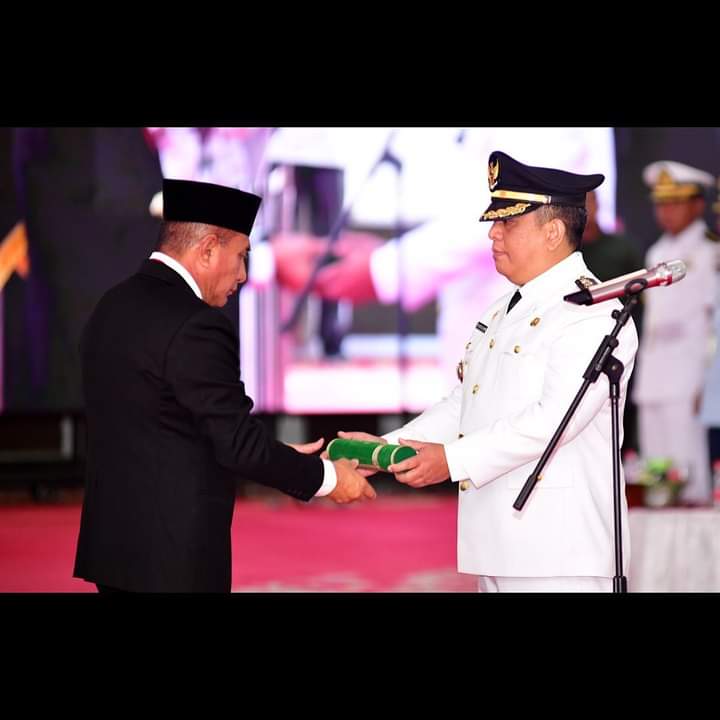 Gubsu Edy Lantik Pj Walkot Tebingtinggi yang baru (photo istimewa)