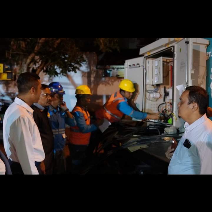 Cek kesiapan gardu milik PT PLN di PRSU (photo ist)