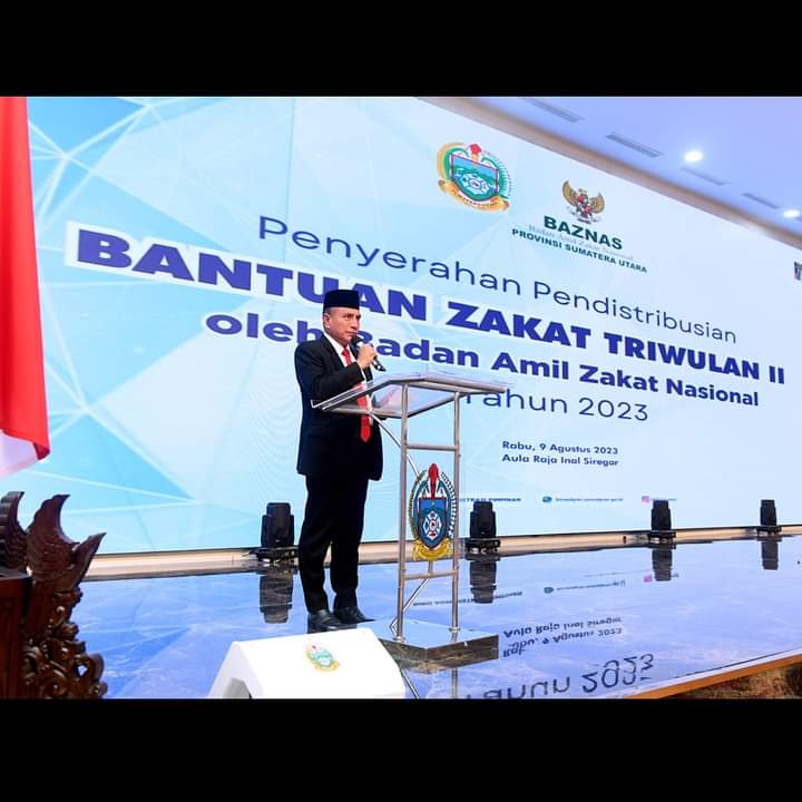 Gubernur Sumut Edy Rahmayadi saat menyampaikan kata sambutannya (IS)