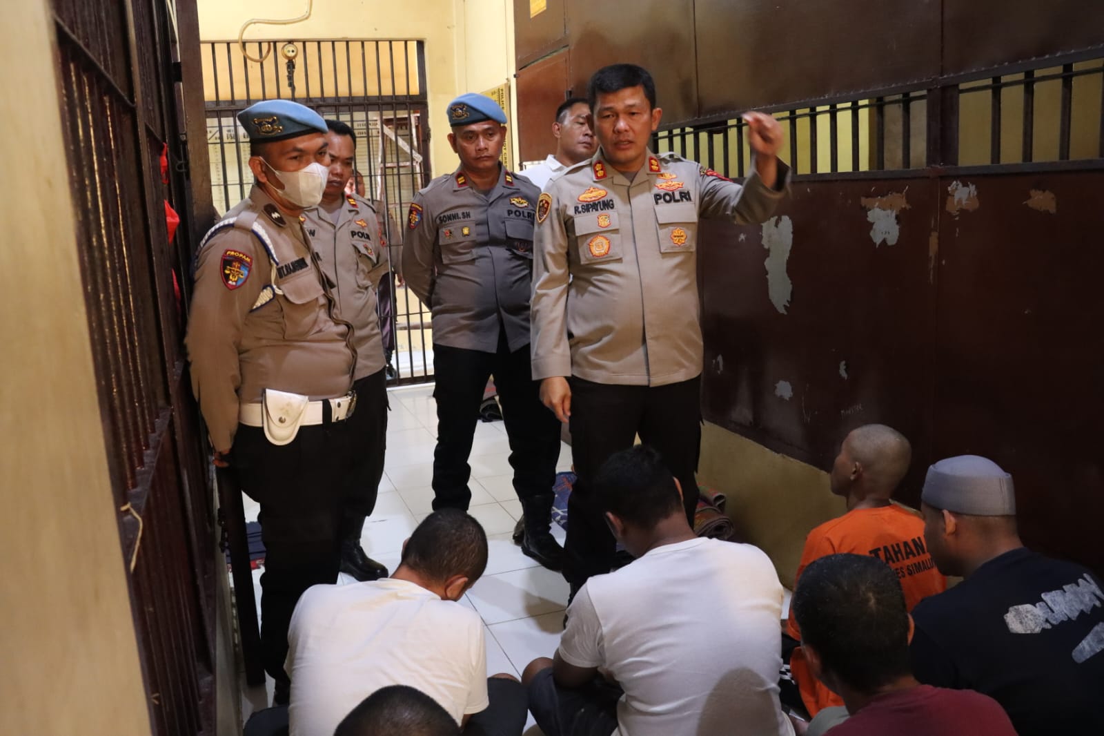 Kapolres Simalungun sidak RTP Mako Polres (Photo Istimewa)