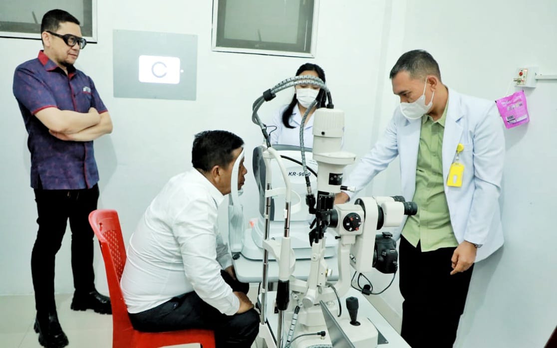 Bupati Simalungun uji alat klinik baru (photo istimewa)