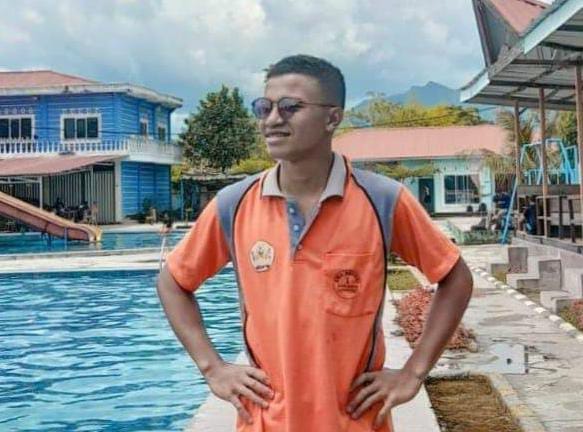 Samuel Gultom (16) sebelum menjadi korban tenggelam