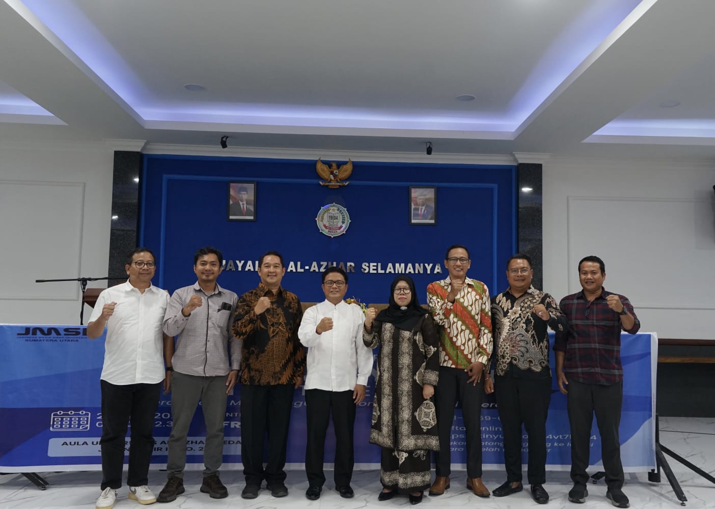 Photo bersama JMSI Sumut, Bank Sumut, dan Universitas Al Azhar Medan (Dok JMSI Sumut)