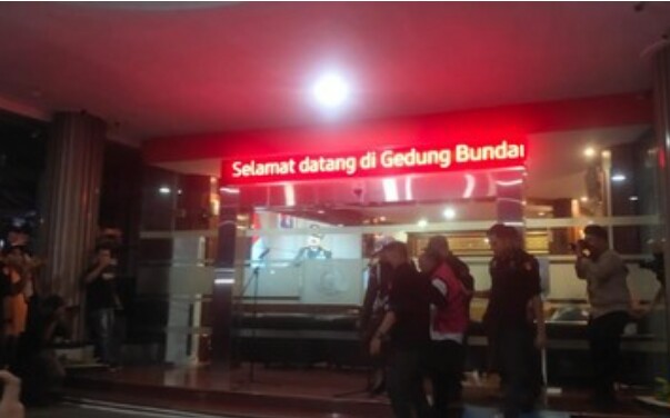 Suasana konferensi pers Kepala Pusat Penerangan Hukum Kejaksaan Agung R I, Ketut Sumedana (Ist)