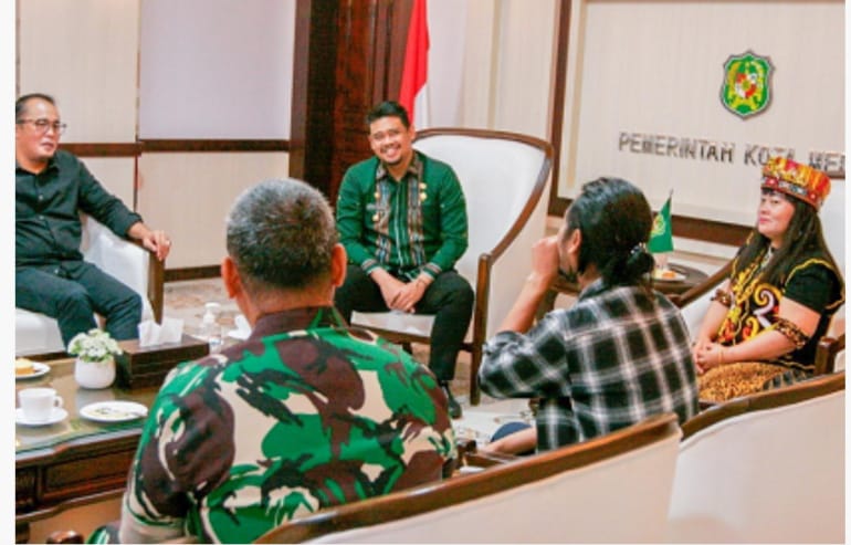 Bobby Nasution menerima kehadiran Ida Dayak