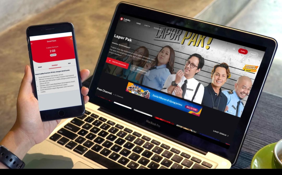 Langganan CubMu via Aplikasi MyTelkomsel bisa nonton puas tanpa batas setiap saat di CubMu.