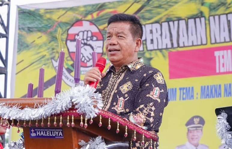 Bupati Simalungun menyampaikan selamat Natal 2023