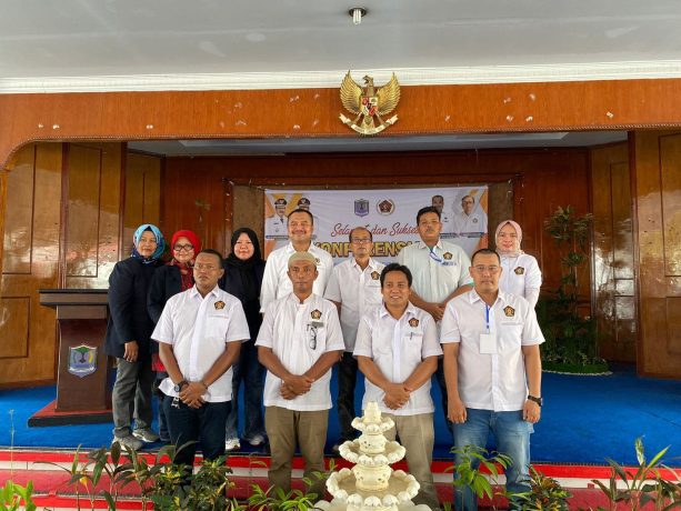Pengurus PWI Sumut bersama pengurus PWI Binjai terpilih.( ist)