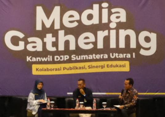Teks foto : DJP Sumut I Gelar Media Gathering, Rilis Capaian Kinerja 2023. (ist)