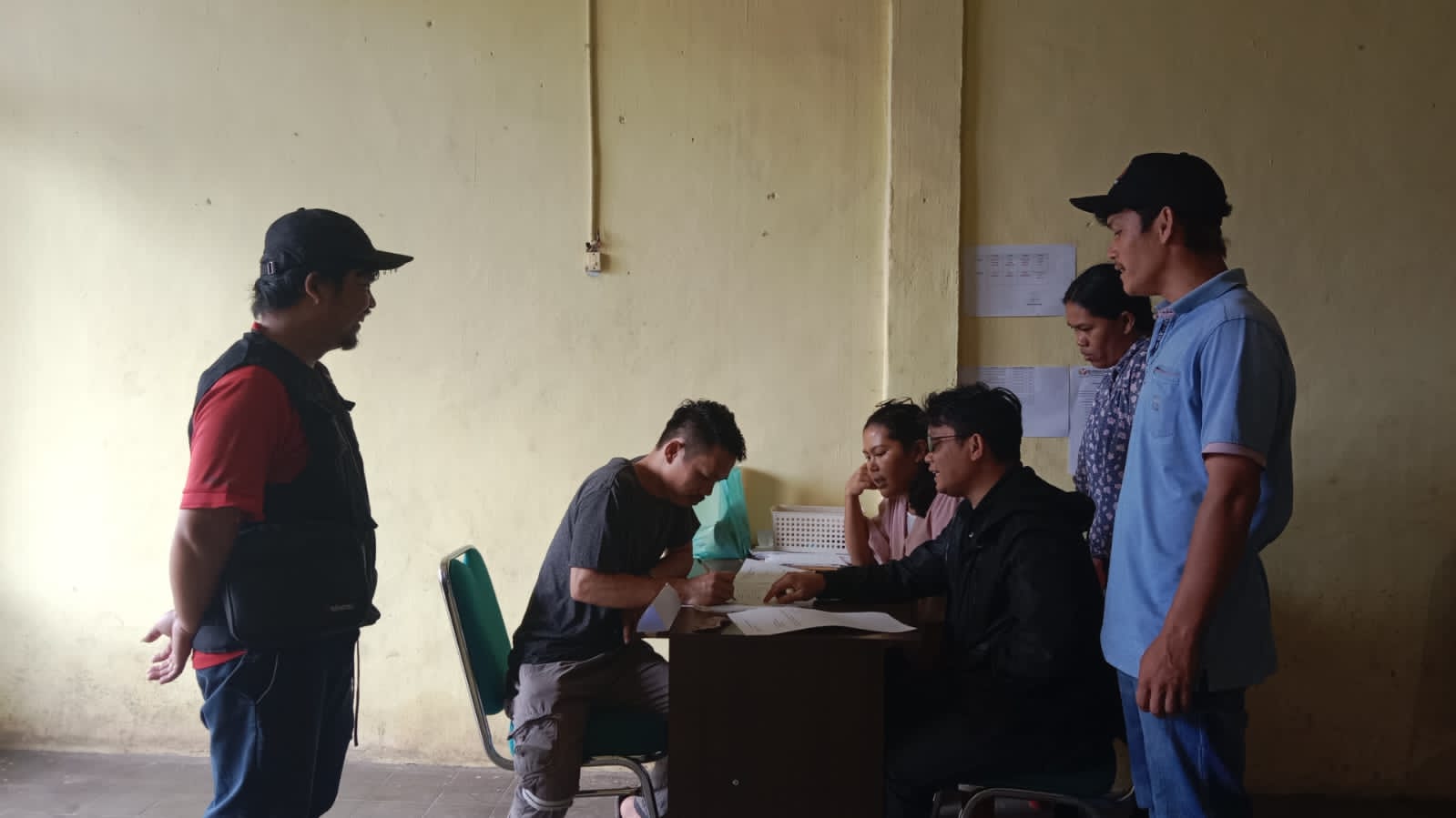 Pelaksanaan perekrutan PTPS oleh Panwaslucam Haranggaol Horisan