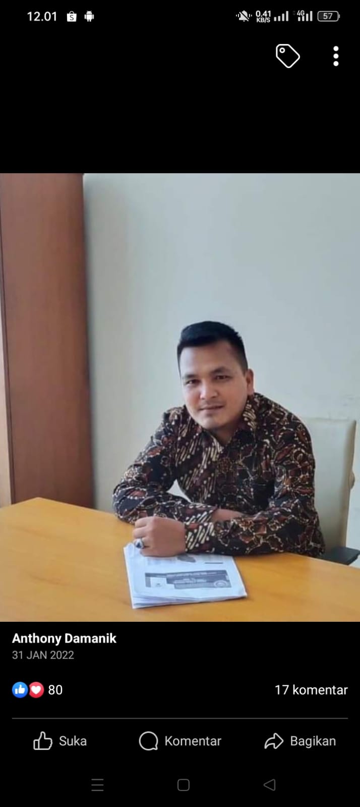 Ketua GEMAPSI, Antony Damanik