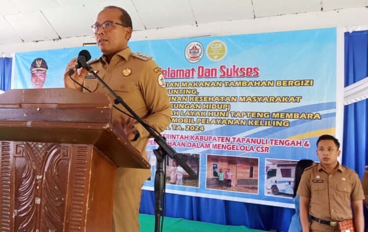 Pj. Bupati Tapteng Sugeng Riyanta saat menjelaskan terkait pengajuan dirinya sebagai pihak terkait dalam gugatan Pilkada Tapteng di MK.