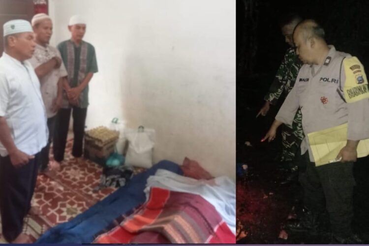 Tim Bona Uli Rajagukguk SH pasca berbelasungkawa di rumah duka dan personil Polsek Tanah Jawa saat olah TKP (Tempat Kejadian Peristiwa)