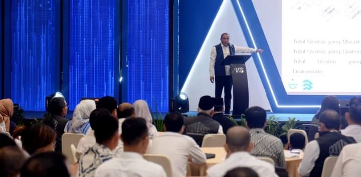 Gubernur Sumut di Hotel Santika Dyandra Medan, Rabu (12/4/2023)