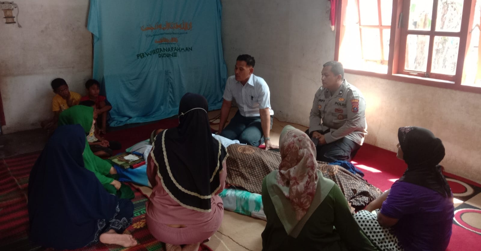 Jasad HAR alias Joko saat disemayamkan di rumah duka