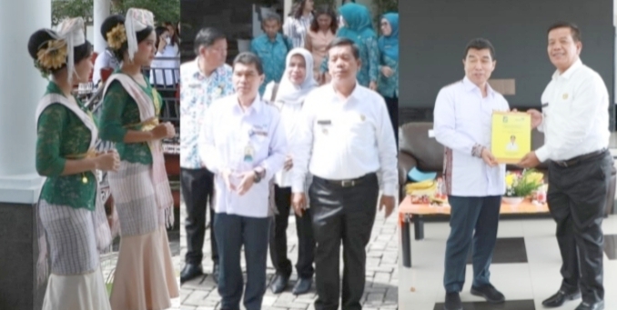Bupati Radiapoh saat menerima kunjungan tim verifikasi