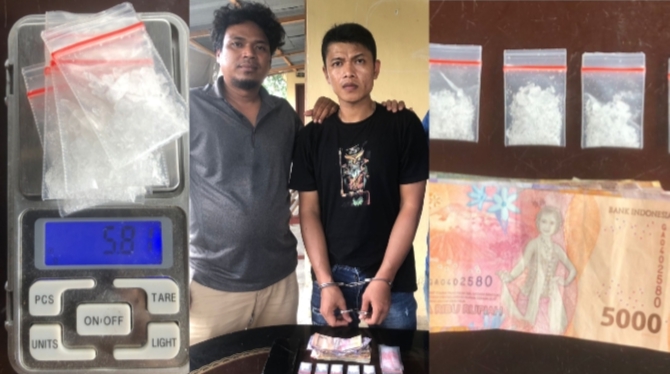 Viral kebal hukum, bandar sabu asal Kecamatan Bandar tangannya dihari Polisi