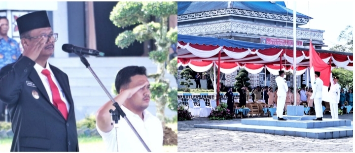 Irup Harkitnas 2023 Simalungun hormat bendera Merah Putih