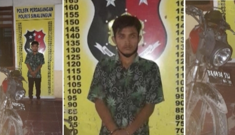 Pelaku dan barang bukti yang diamankan (photo istimewa)