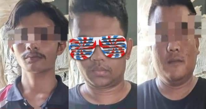 3 pelaku yang ditangkap (photo istimewa)