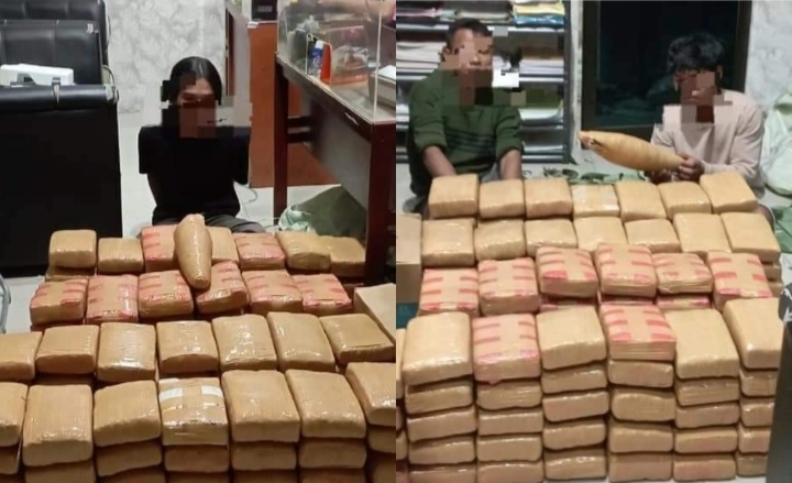 Pelaku dan barang bukti diamankan (photo istimewa)