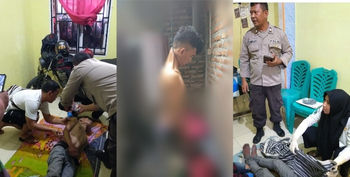 Korban, Personel Polsek Perdagangan, dan petugas medis (photo istimewa)