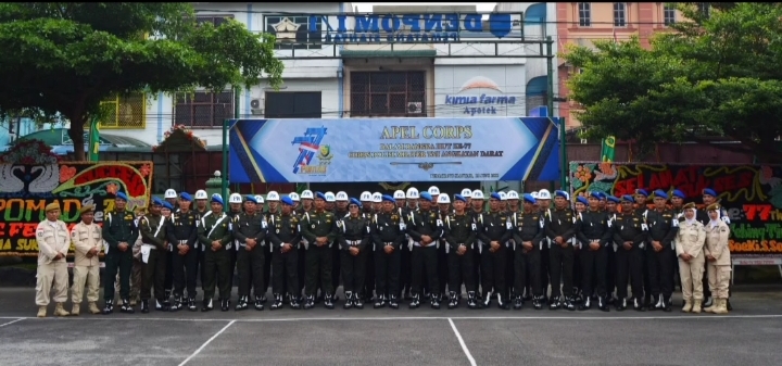 Apel digelar di lapangan gedung Gajah Mada Jalan Diponegoro Pematang Siantar (photo istimewa)