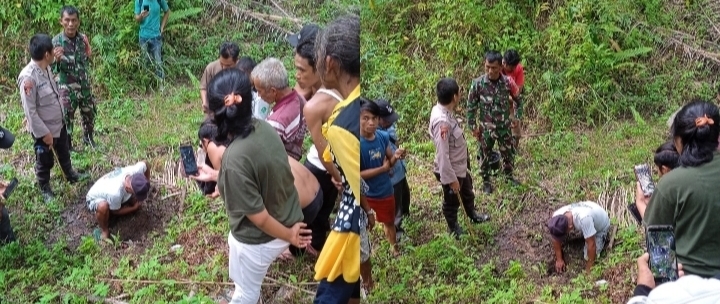 Lokasi penemuan bayi dikubur hidup2 di Simalungun (photo istimewa)